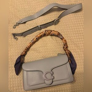 Coach Tabby 26 Light Blue Pebbled Leather Shoulder/Crossbody Bag